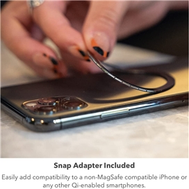 شارژر مگسیف MagSafe به همراه رینگ مگسیف موفی Mophie مدل Snap+Wireless Charge