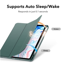 کیف آیپد iPad چرمی Laether گرین Green مدل Vegan (iPad Pro 12.9 (2020))