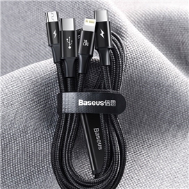 کابل شارژ Baseus مدل Rapid Series 3 in 1