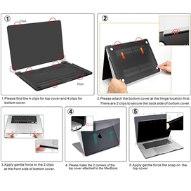 کاور مدل هاردشل HardShell مناسب برای MacBook New Pro 16.2 inch