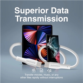 کابل USB-C شارژ سریع پرومیت مدل XCORD-CC.BLACK به طول 1 متر