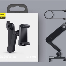 هولدر و شارژر وایرلس بیسوس Baseus Backseat Holder Wireless Charger WXHZ-01