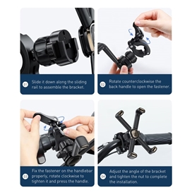 هولدر موبایل موتور و دوچرخه بیسوس Baseus Quick To Take Cycling Holder SUQX-01