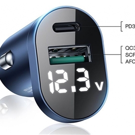 شارژر سریع فندکی جویروم Joyroom 42.5W Intelligent 2-port LED Fast Car Charger C-A17