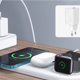 شارژر وایرلس 3 در 1 جویروم مدل Joyroom 3 in 1 Magnetic Charging Station & Watch Storage JR-A27