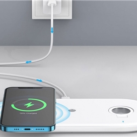 شارژر وایرلس 3 در 1 جویروم مدل Joyroom 3 in 1 Magnetic Charging Station & Watch Storage JR-A27