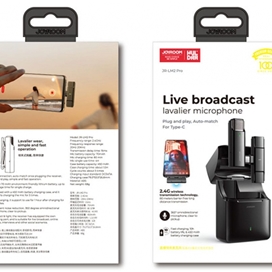 میکروفون لایتنینگ جویروم Joyroom Live broadcast lavalier microphone Lightening JR-LM2 Pro