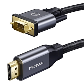 کابل اچ‌دی‌ام‌آی به وی‌جی‌آی 2 متری مک‌دودو MCDODO HDMI TO VGA 4K Adapter Cable Audio Video CA-7770