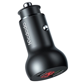 شارژر فندکی خودرو فست‌شارژ مک دودو MCDODO CC-7030 45W USB + Type-C Dual Ports Car Charger