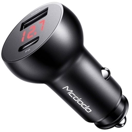 شارژر فندکی خودرو فست‌شارژ مک دودو MCDODO CC-7030 45W USB + Type-C Dual Ports Car Charger