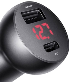 شارژر فندکی خودرو فست‌شارژ مک دودو MCDODO CC-7030 45W USB + Type-C Dual Ports Car Charger