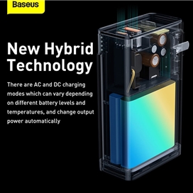 پاوربانک 10000 و شارژر دیواری بیسوس Baseus Power Station 4 PPHD010001 87W CN توان 87 وات با کابل