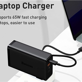 پاوربانک 10000 و شارژر دیواری بیسوس Baseus Power Station 4 PPHD010001 87W CN توان 87 وات با کابل