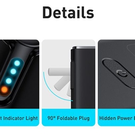 پاوربانک 10000 و شارژر دیواری بیسوس Baseus Power Station 4 PPHD010001 87W CN توان 87 وات با کابل