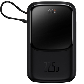 پاوربانک شارژر سریع 22.5 وات به همراه کابل تایپ‌سی 10000 بیسوس Baseus Qpow Pro Fast Charge Power Bank PPQD020101