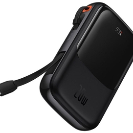 پاوربانک شارژر سریع 20 وات به همراه کابل لایتنینگ 10000 بیسوس Baseus Qpow Pro Fast Charge Power Bank PPQD020001