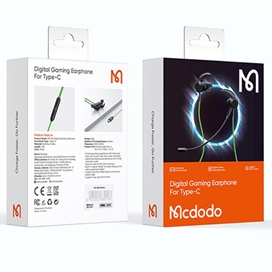 هندزفری سیمی تایپ سی گیمینگ مکدودو Mcdodo Digital Gaming Earphone 1340