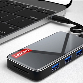 هاب و رم ریدر 8 پورت لنوو Lenovo ER08 HDMI 4K 8 in 1 USB-C hub