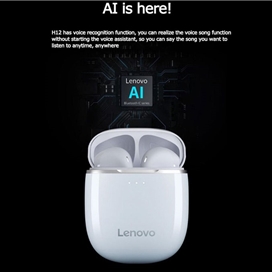 هندزفری بلوتوث دوگوش لنوو Lenovo H12 Bluetooth Earphone
