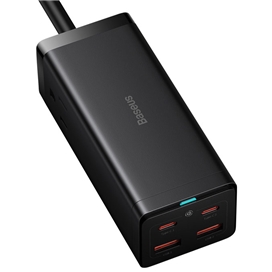 شارژر و چند راهی برق سوپر فست شارژ 100 وات با کابل برق 1.5 متری بیسوس Baseus GaN3 Pro Desktop PSZM000201