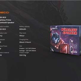 اسپیکر بی سیم رسی Recci RSK-W16 Wireless Bluetooth Speaker