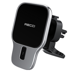 هولدر و شارژر بی سیم موبایل مگنتی داخل خودرو رسی Recci CAR HOLDER RHO-C15
