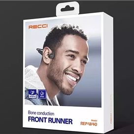 هندزفری بی سیم گردنی القایی رسی Recci Front Runner Bone wireless headphones REP-W40