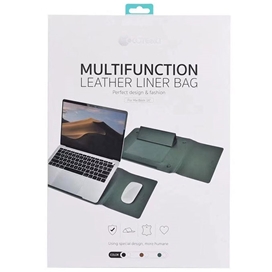 کاور مک بوک پرو 16 اینچ با قابلیت هولدر و پد موس کوتتسی Coteetci Multi Functional Leather Liner Bag MacBook Pro 16