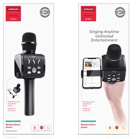 میکروفون بی سیم و هولدر گوشی جویروم Joyroom JR-MC3 Wireless Microphone with Mobile Holder