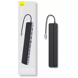 هاب تایپ سی 11 پورت و پایه لپ تاپ بیسوس Baseus EliteJoy Gen2 HUB 11in1 laptop stand WKSX030013