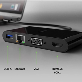 مبدل USB-C 1 به 4 بلکین مدل AVC005btBK