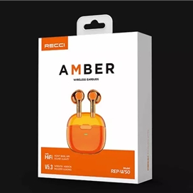 هندزفری بی سیم رسی RECCI REP-W50 Amber Wireless Earbuds