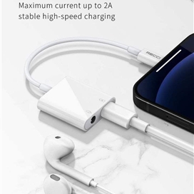 تبدیل لایتنینگ به لایتنینگ و جک 3.5 میلیمتری رسی مدل RDS-A10