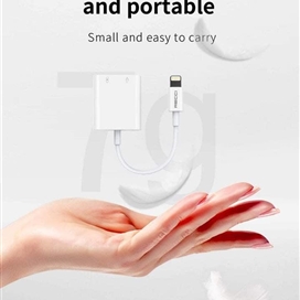 تبدیل لایتنینگ به لایتنینگ و جک 3.5 میلیمتری رسی مدل RDS-A10