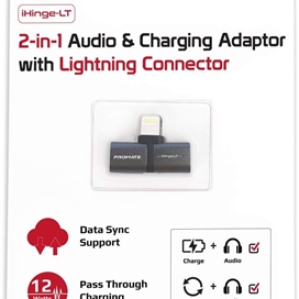 مبدل لایتنینگ به صدا و شارژ لایتنینگ پرومیت مدل IHINGE-LT.BLACK