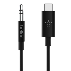 کابل تبدیل USB-C به AUX 3.5 میلیمتری بلکین مدل F7U079bt03-BLK