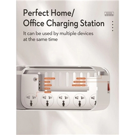 چند راهی برق و شارژر وایرلس الدینیو LDNIO SCW5354