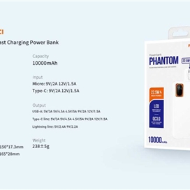 پاوربانک دو پورت 10000 فست شارژ رسی Recci Power Bank 10000mAh 22.5W RPB-P28