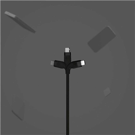 کابل شارژ سریع USB-C با رابط لایتنینگ بلکین مدل CAA009bt1MBK طول 1 متر