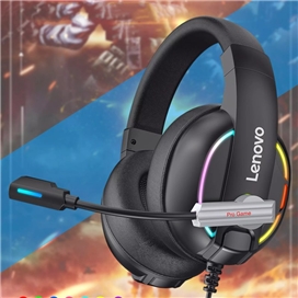 هدفون سیمی گیمینگ لنوو Lenovo HU75 Color LED Adjustable Gaming Headset