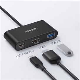 هاب 3 پورت انکر Anker PowerExpand 3 IN 1 Multi-Function HUB