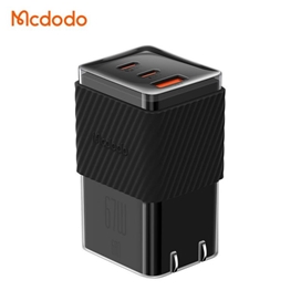 شارژر آداپتور دیواری مینی 3 پورت 67 وات مک دودو مدل MCDODO CH-148 GAN5