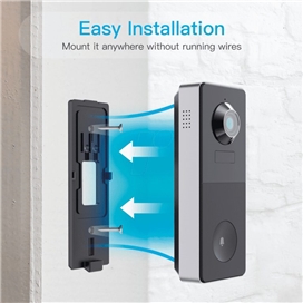 زنگ در هوشمند آرنتی Arenti VBELL1 2K Ultra HD Battery Video Doorbell همراه با کارت حافظه
