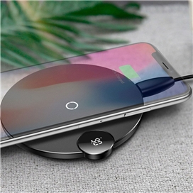 شارژر وایرلس 10 وات بیسوس Baseus Digital LED Display Wireless Charger WXSX-01