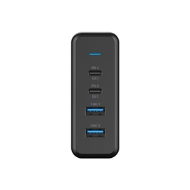 هاب شارژر 4 پورت پاورولوژی Powerology power terminal P156PDQCUKBK توان 156 وات