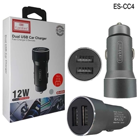 شارژر فندکی ارلدام به همراه کابل میکرو Earldom Dual USB Car Charger ES-CC4