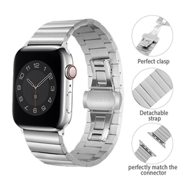 بند اپل واچ استیل جیتک مدل G-Tech Bracelet Strap For apple watch band 42/44/45mm