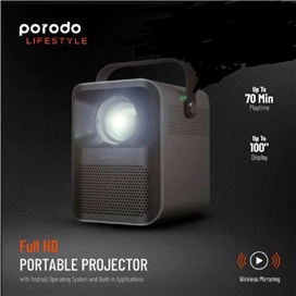 ویدیو پروژکتور هوشمند پرودو Porodo Lifestyle Full HD HDPRJAN دارای اسپیکر