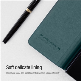 کیف چرمی نیلکین سامسونگ Samsung Galaxy Z Fold 4 5G Nillkin Qin Pro Leather Case دارای محافظ دوربین