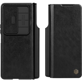 کیف چرمی نیلکین سامسونگ Samsung Galaxy Z Fold 4 5G Nillkin Qin Pro Leather Case دارای محافظ دوربین